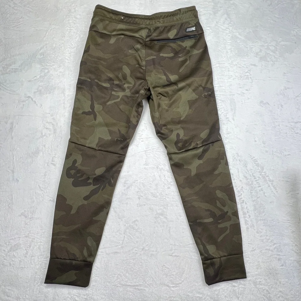 American Eagle Jogger Pants Mens Small Green Camo Activewear Drawstring Tapered